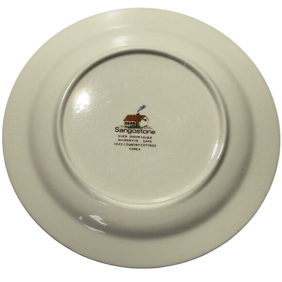 Sangostone Country Cottage Dinner Plates 10.5" Dia. Set Of Four - Picture 6 of 10